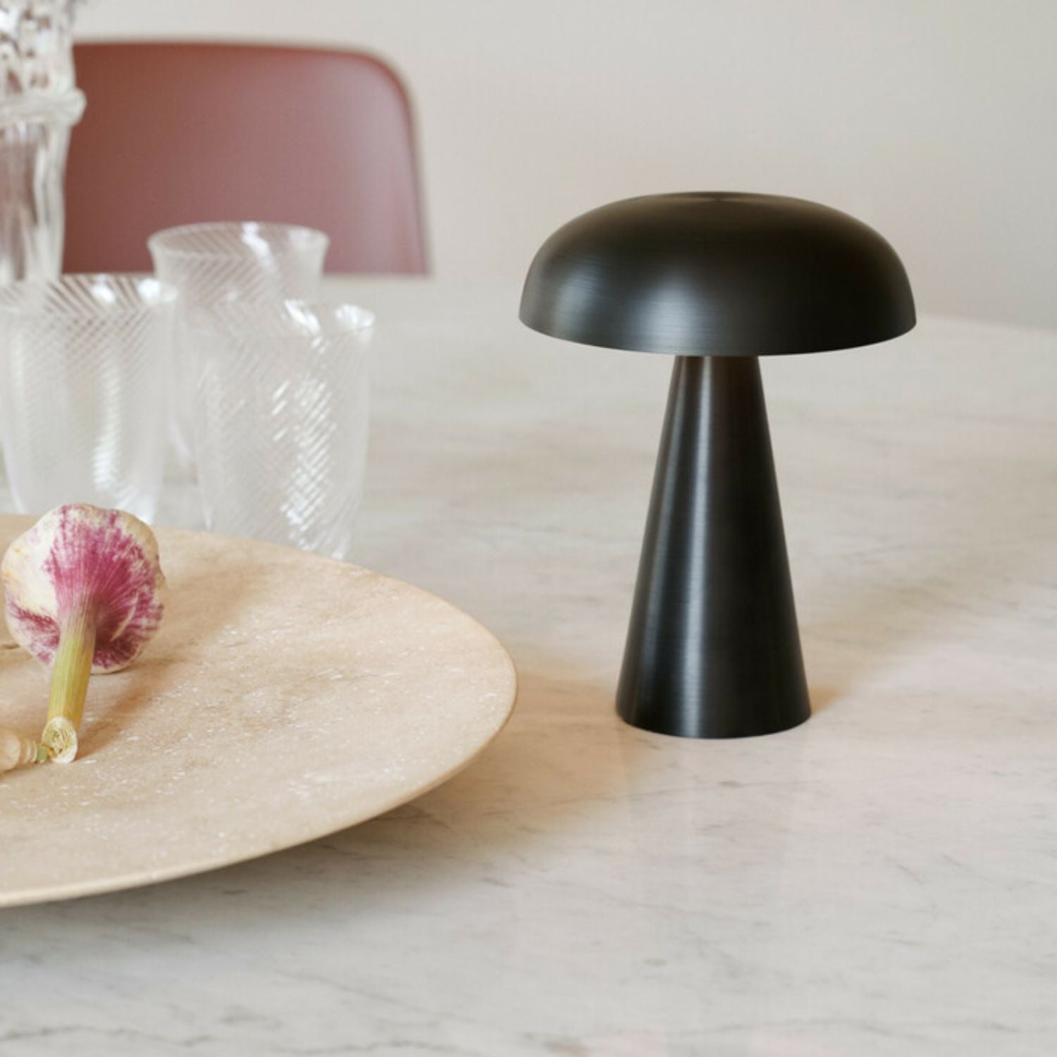 Lámpara De Mesa Inalámbrica Recargable Santú Home & Deco13#Dorado