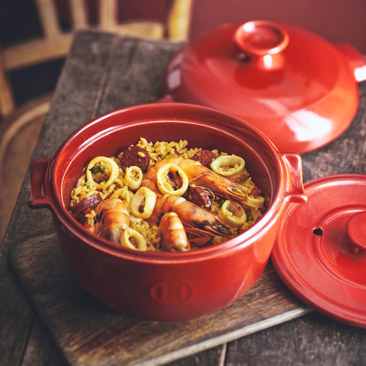 Cocotte Para Arroz Rojo Emile Henry3#Rojo