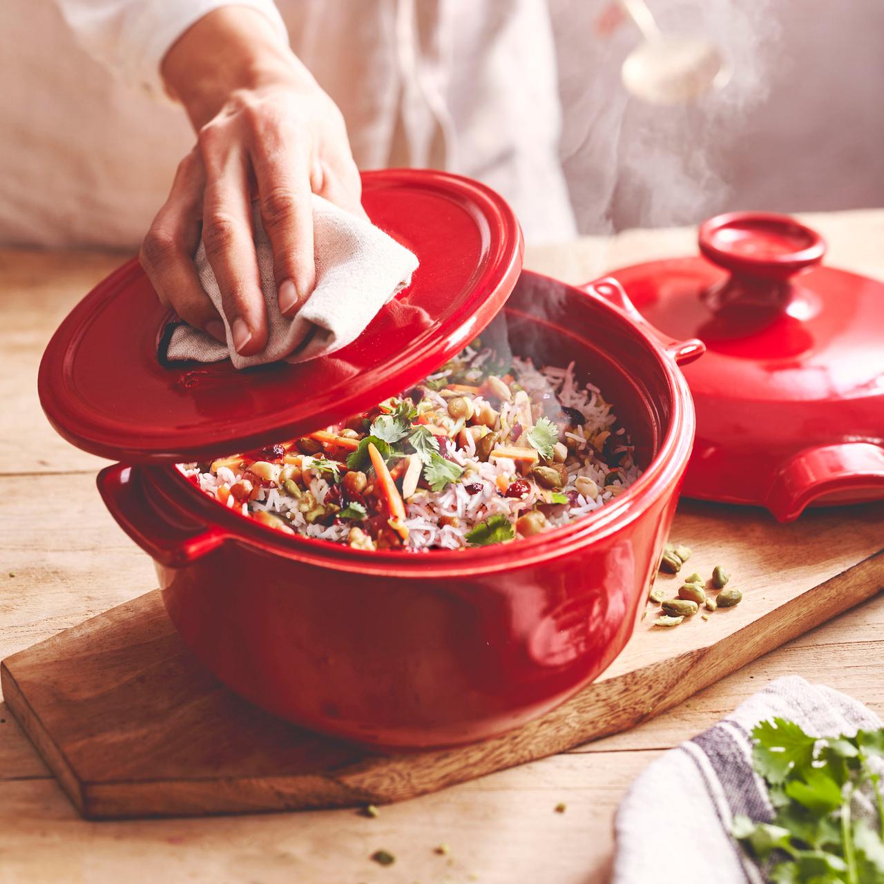 Cocotte Para Arroz Rojo Emile Henry4#Rojo