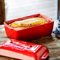 Horno De Cerámica Para Pan De Molde Rojo Emile Henry1#Rojo
