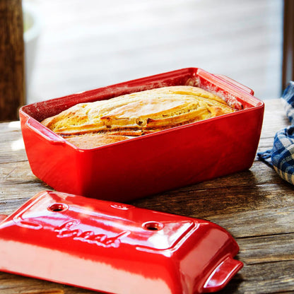 Horno De Cerámica Para Pan De Molde Rojo Emile Henry1#Rojo