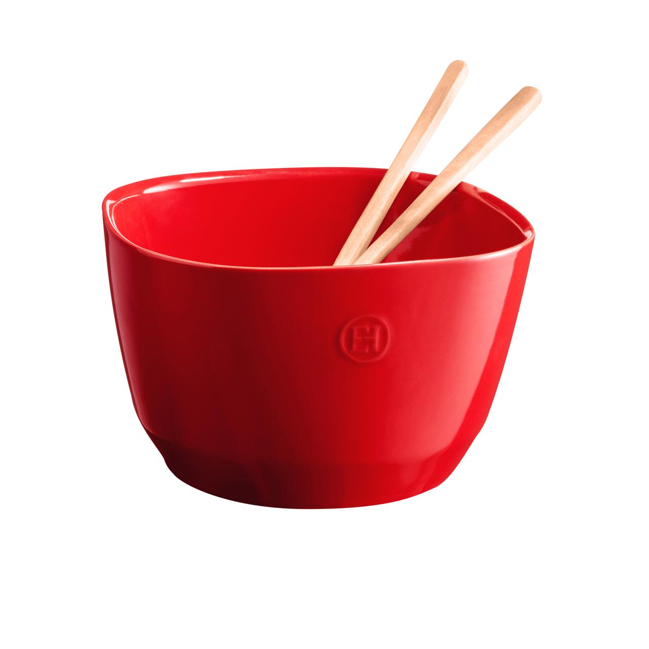 Ensaladera M Rojo Emile Henry2#Rojo