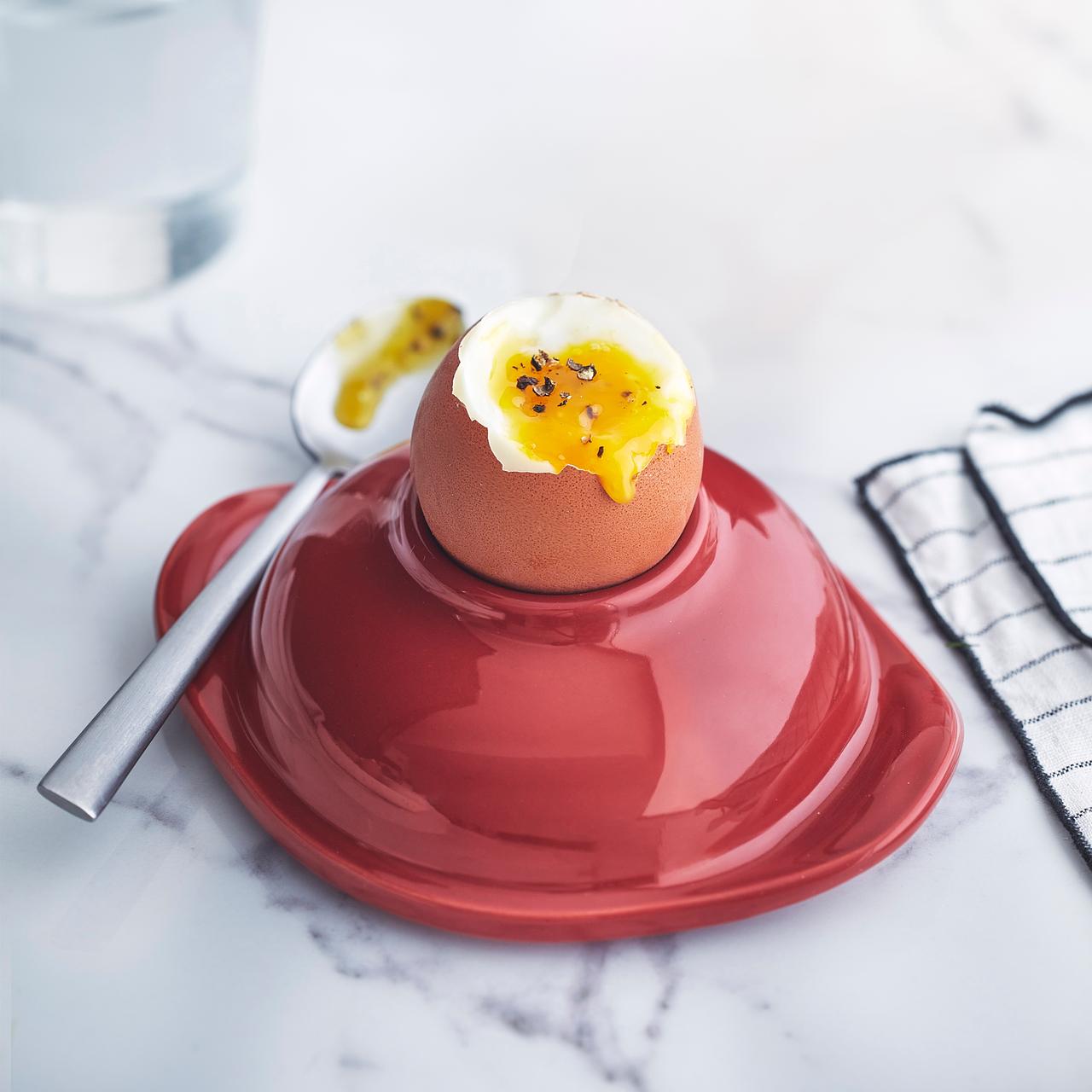 Cazuelita Para Huevos Rojo Emile Henry1#Rojo