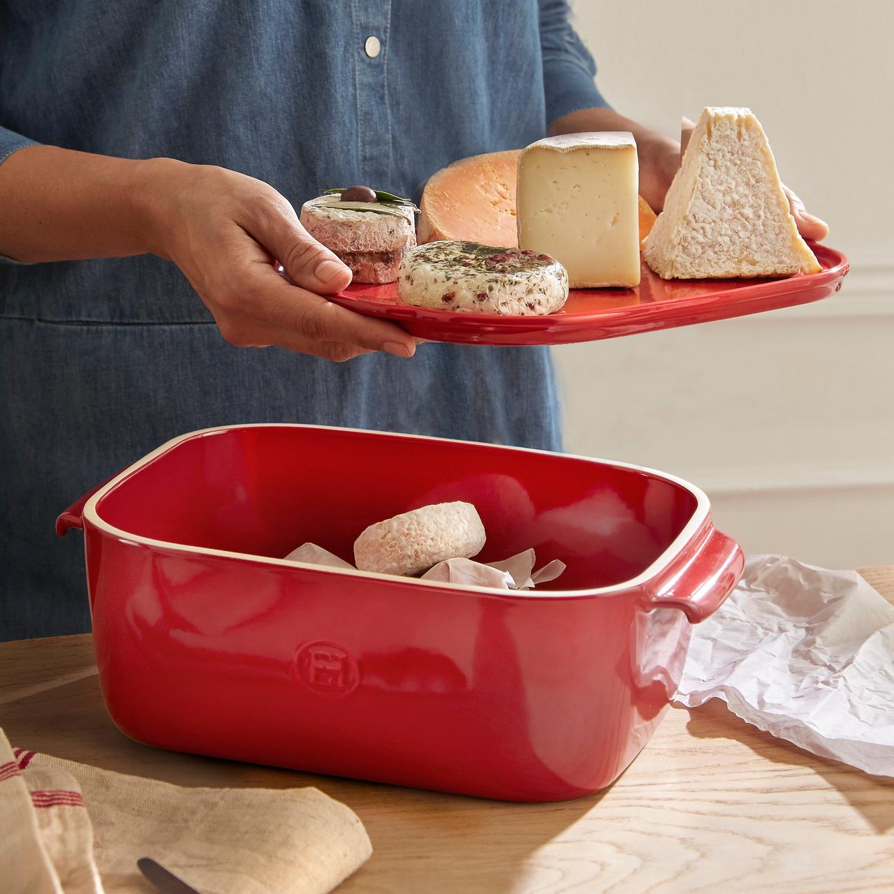Cheese Box Rojo Emile Henry1#Rojo
