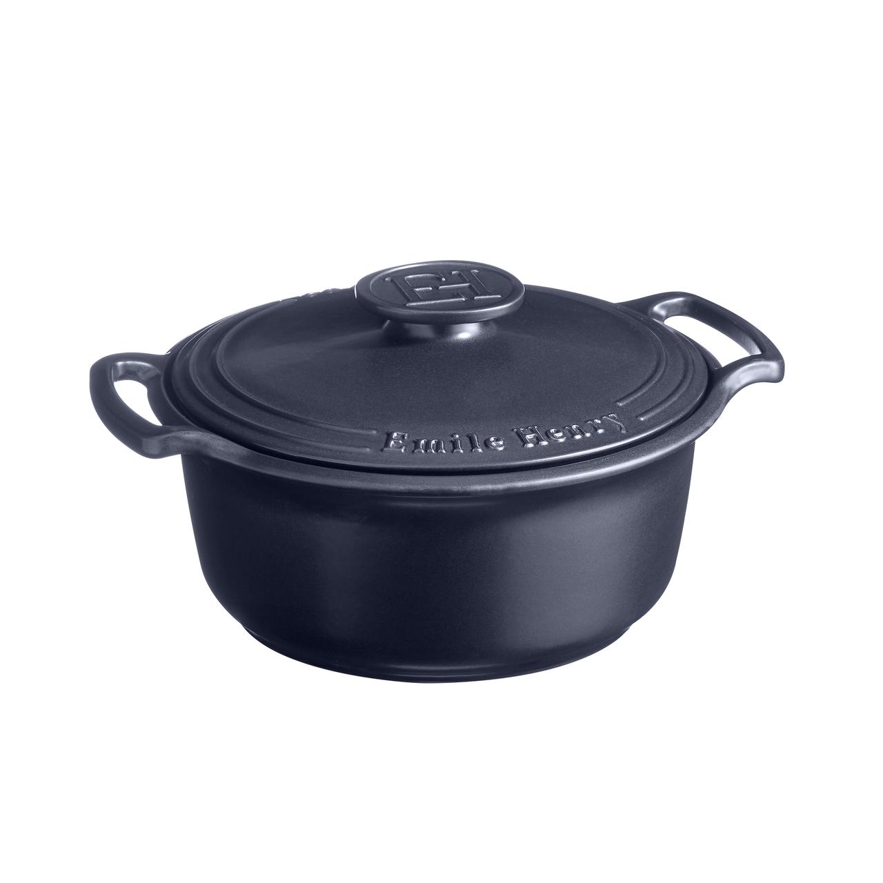 Cocotte Redonda 4L Azul índigo Emile Henry1#Azul