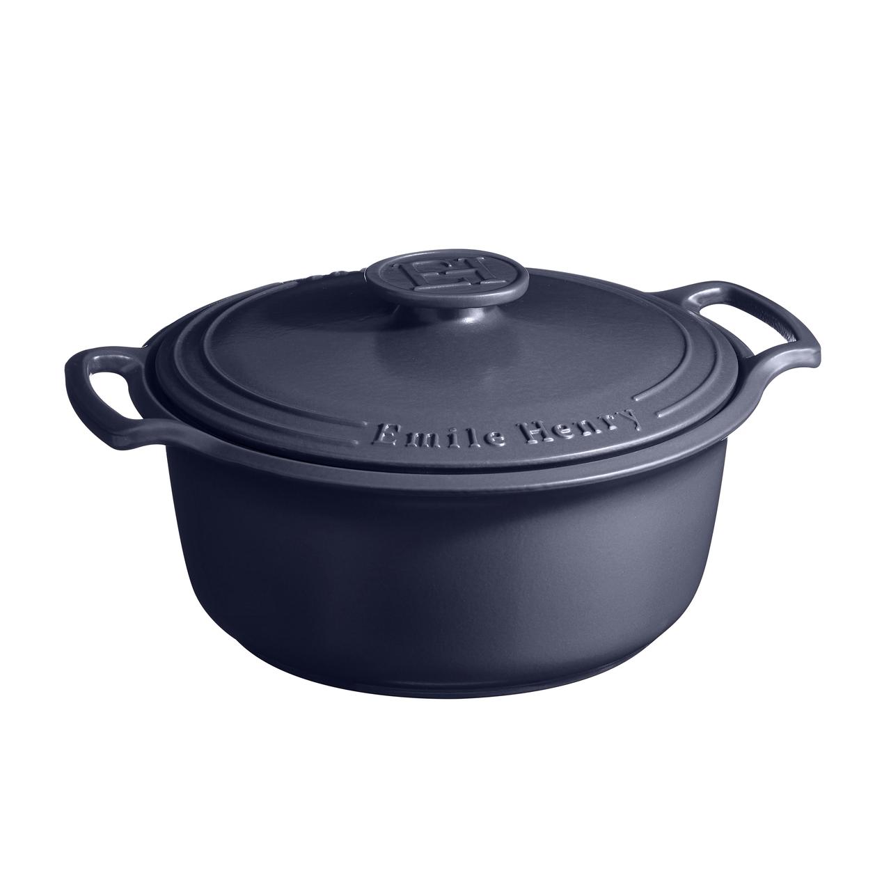 Cocotte Redonda 5L Azul índigo Emile Henry1#Azul