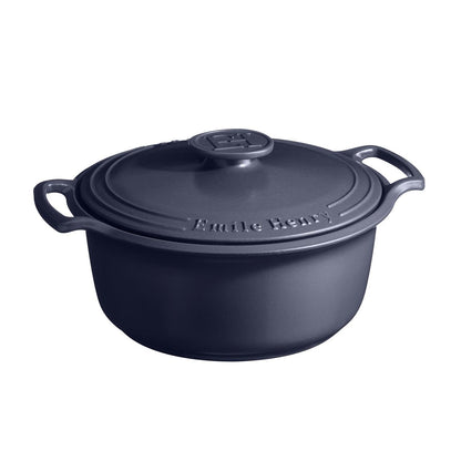 Cocotte Redonda 5L Azul índigo Emile Henry1#Azul