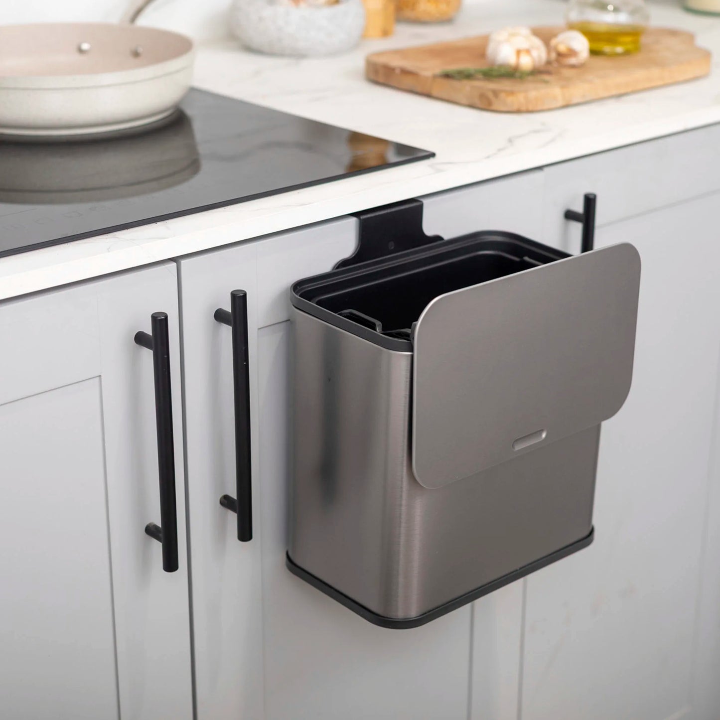 Basurero Antihuellas 5 Lts Simple Cook