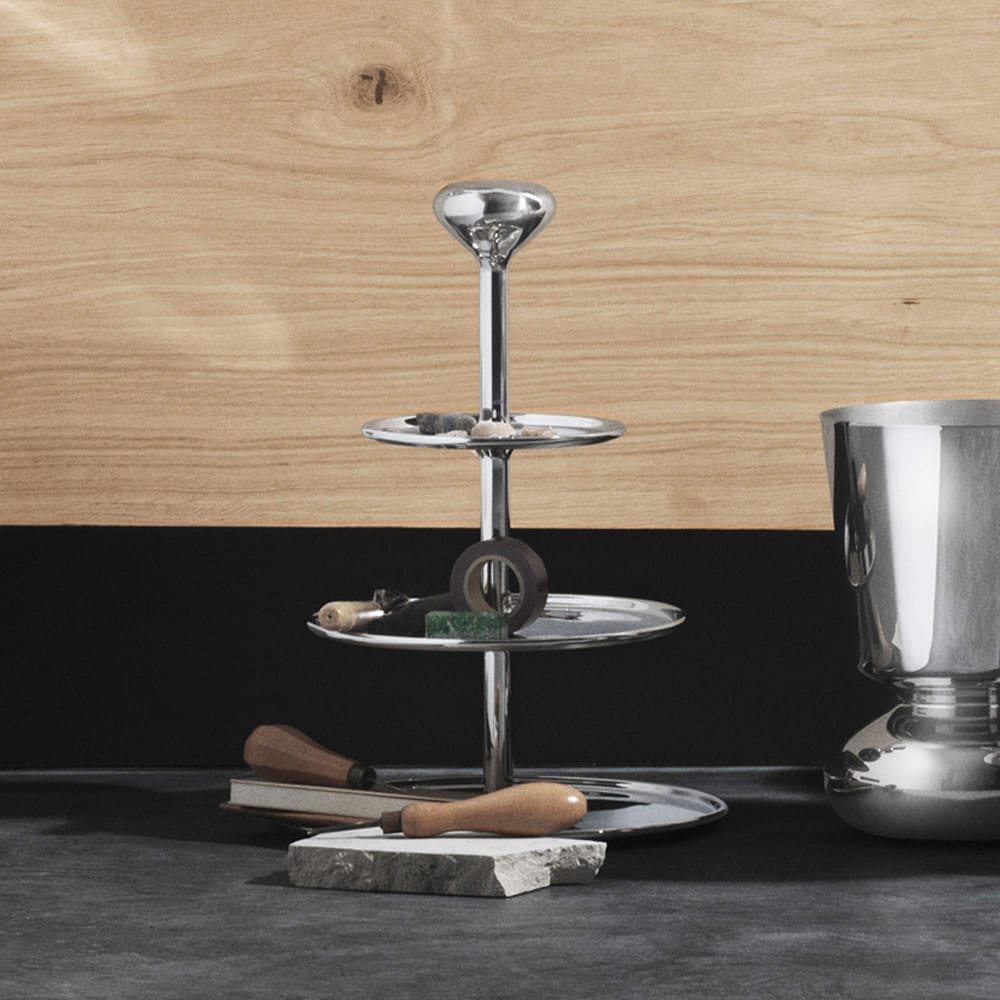 ALFREDO - Estante - Georg Jensen3#Plateado