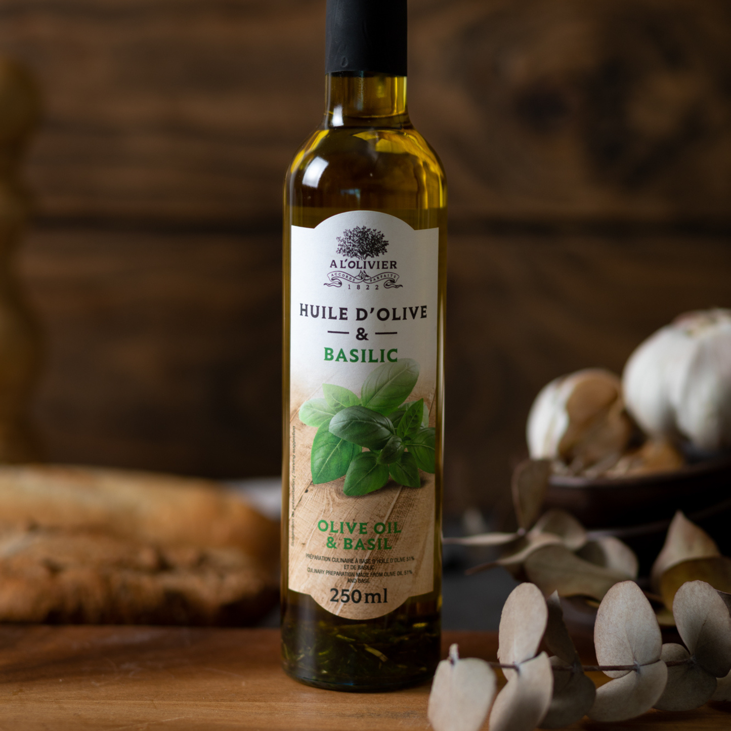 Aceite de Oliva & Albahaca 250 ml Al Olivier