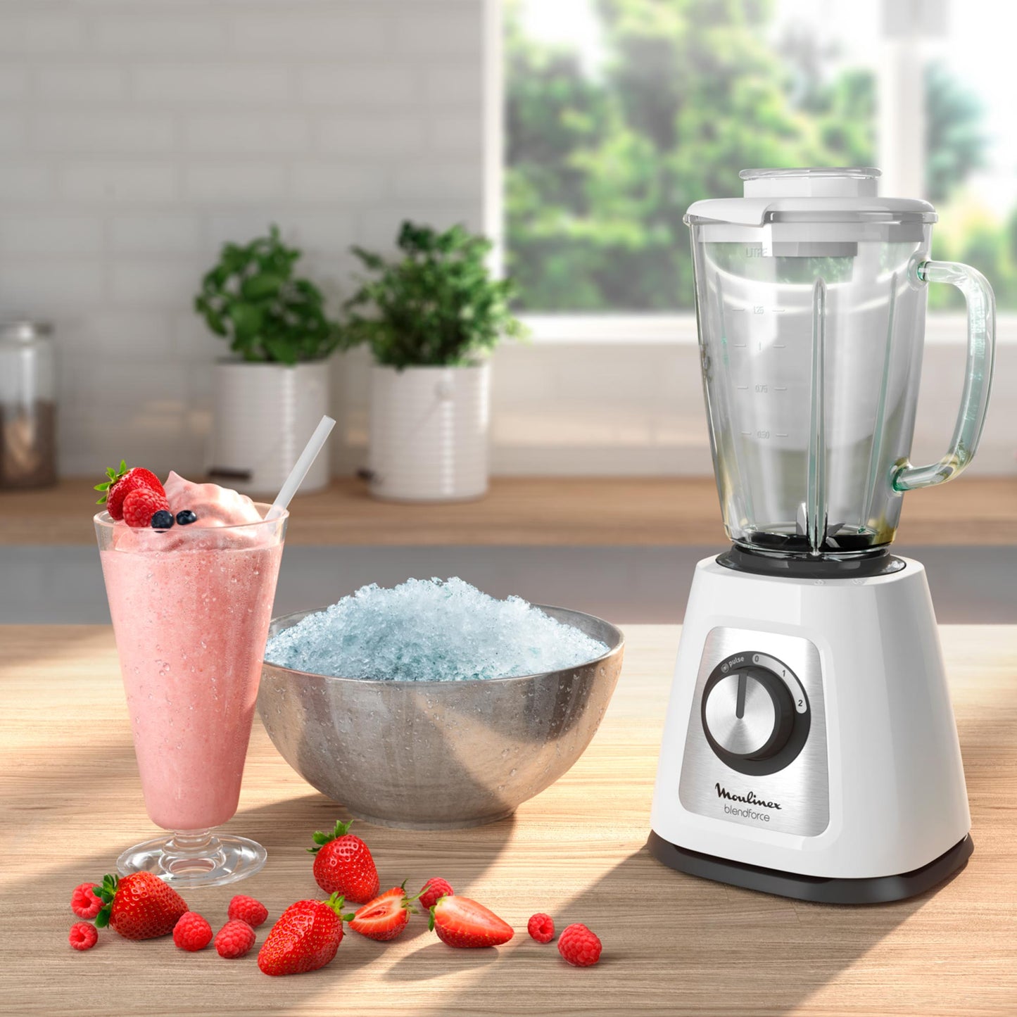 Licuadora Blendforce 2V + Pulse 800W Moulinex5#Negro