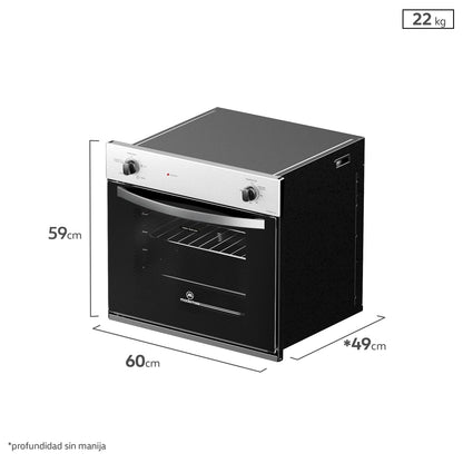Kit Empotrado Horno M 110A + Encimera 48ED + Campana U160S Mademsa2#Acero
