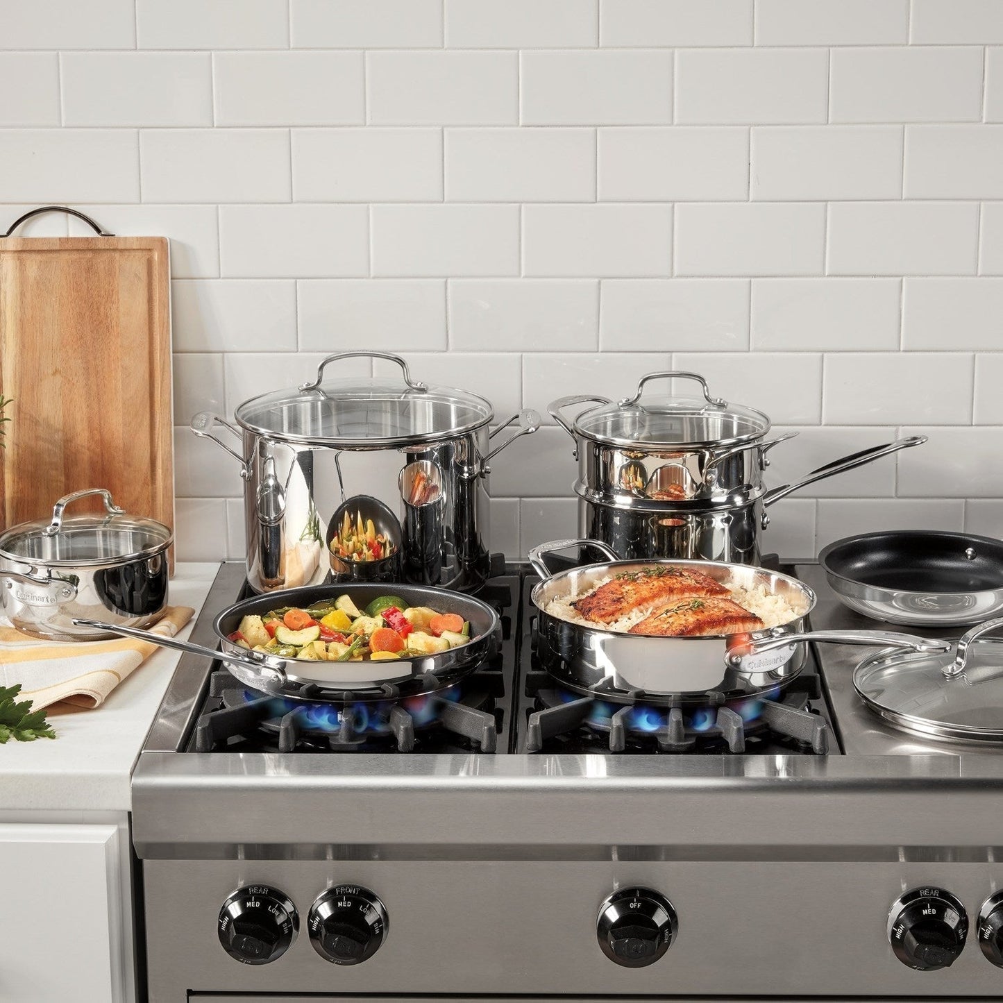 Batería De Cocina 11 Pzs Chef´s Classic Cuisinart4#Plateado