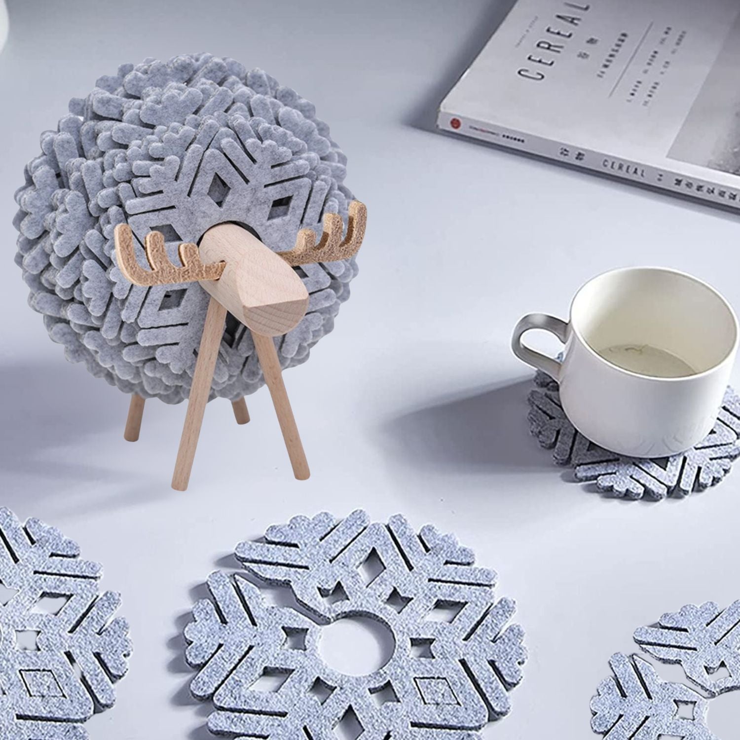 Posavasos Con Soporte Reno Santú Home & Deco1#Gris