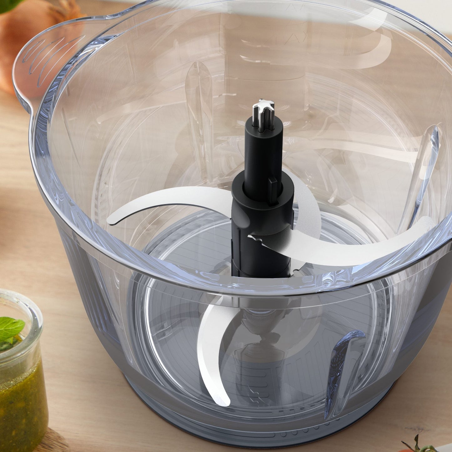 Picadora Bowl De Vidrio XXL 2L 500W Moulinex4#Negro