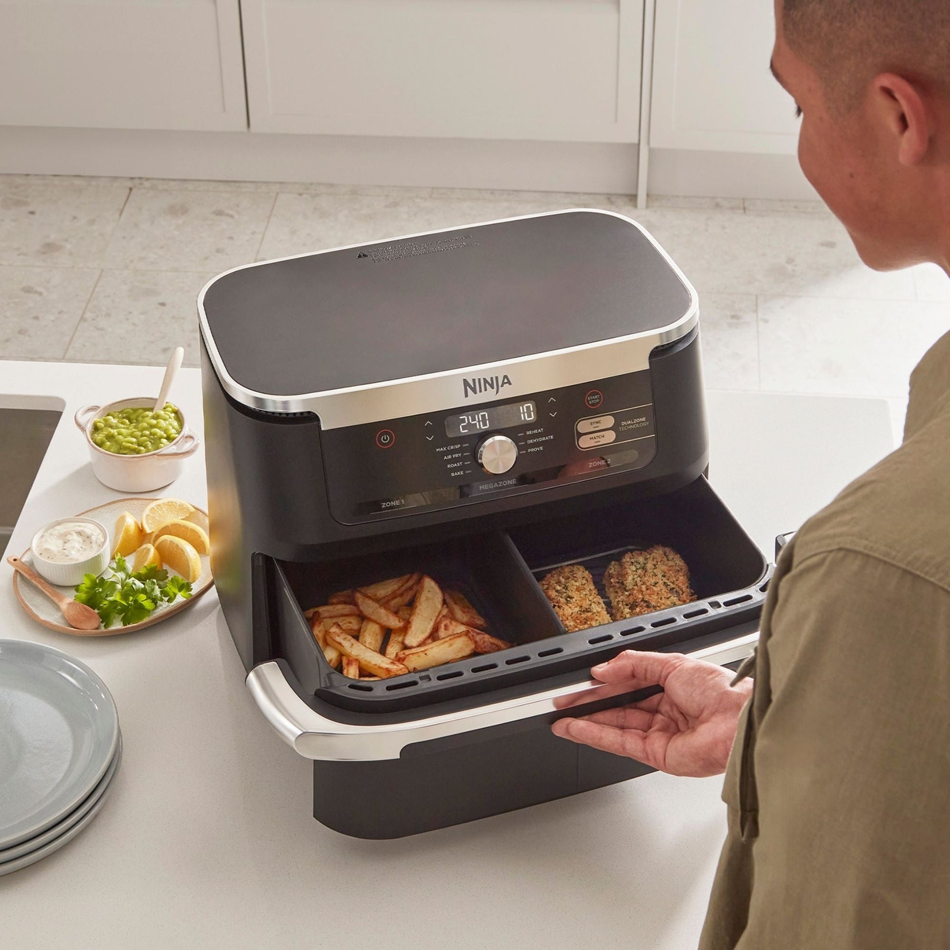 Freidora de Aire Foodi MAX de Doble Zona 10.4 Lts Ninja6#Negro