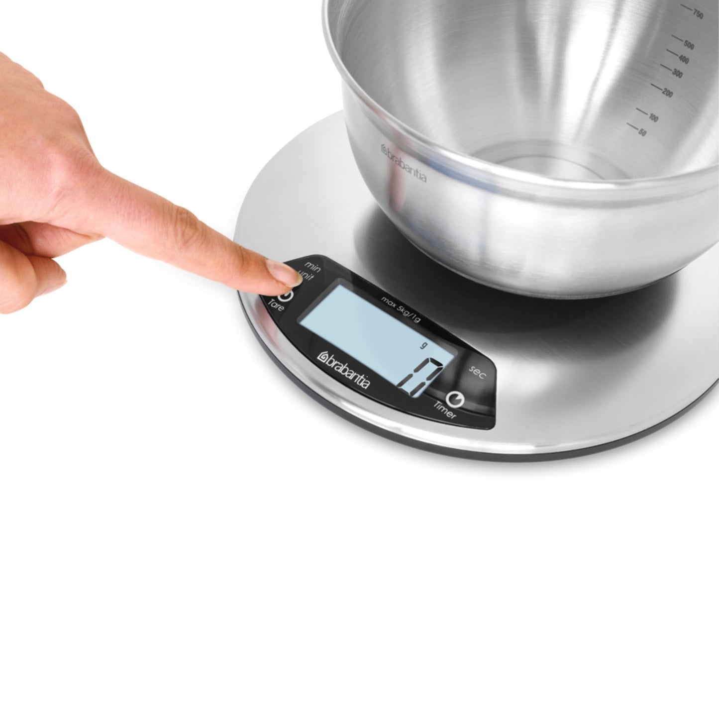 Balanza Digital Renew Brabantia5#Plateado
