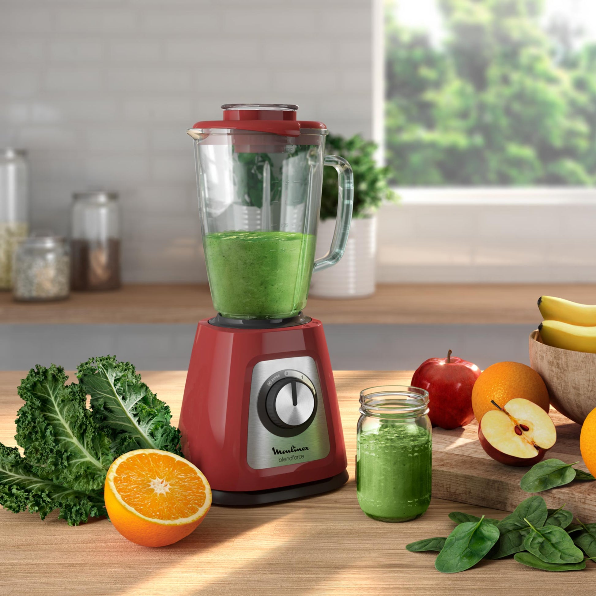 Licuadora Blendforce 2V + Pulse 800W Moulinex6#Negro