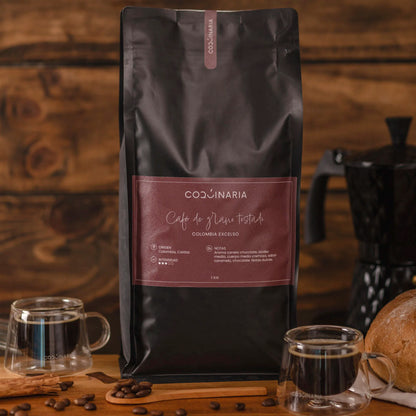 Café de Grano Tostado Colombia Excelso 1 kg Coquinaria