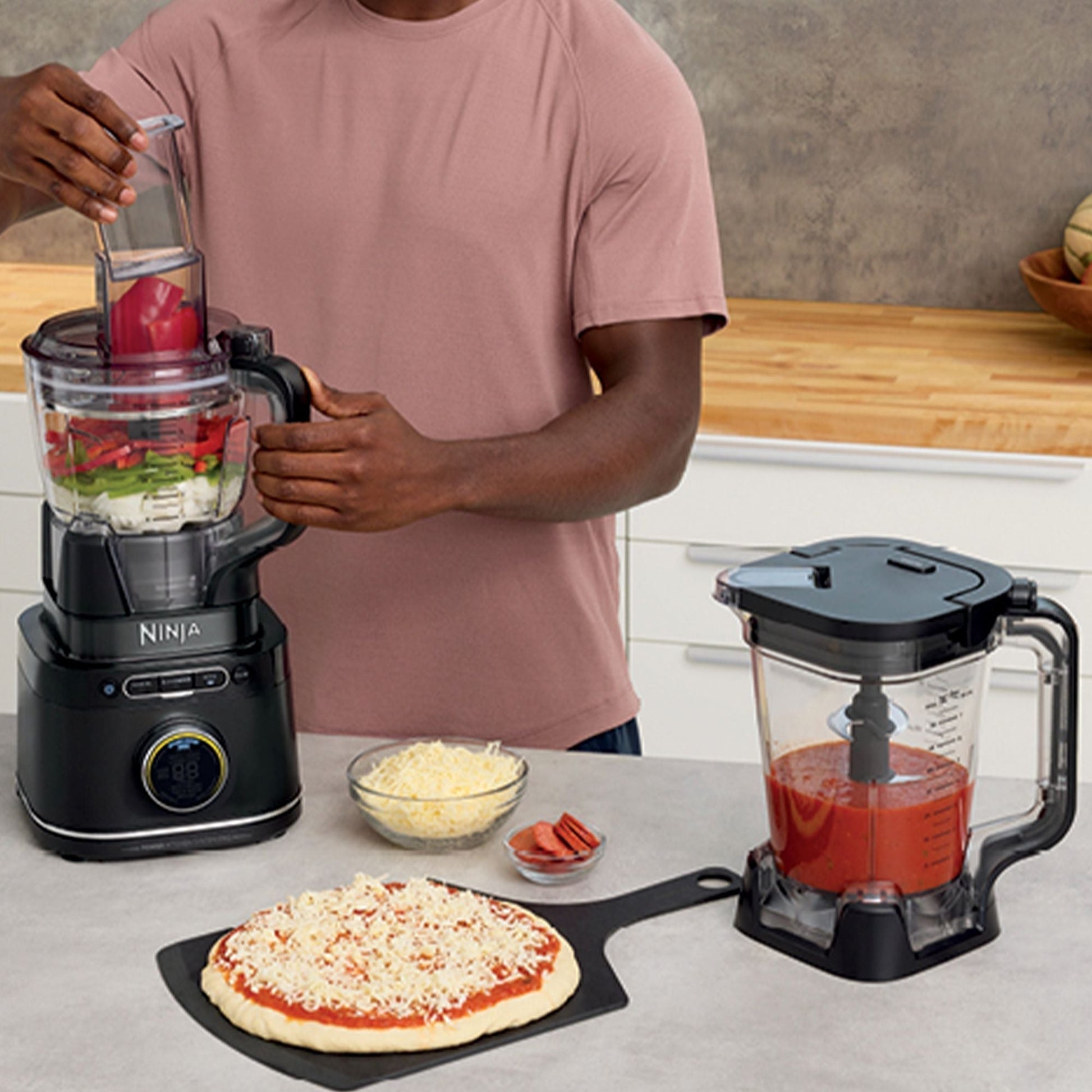 Licuadora y Procesadora 3 en 1 Detect Power Pro Blendsense Ninja5#Gris