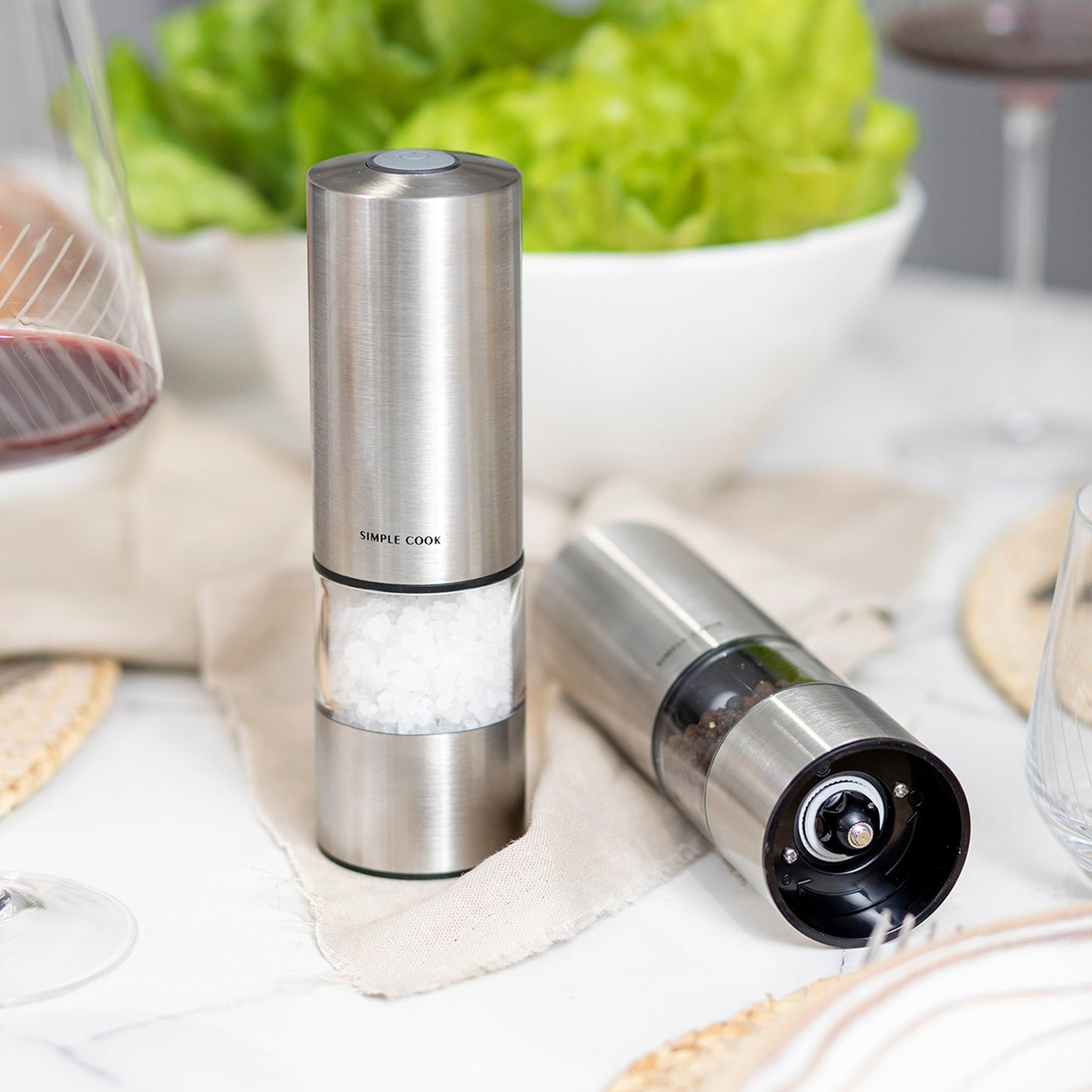 Salero y Pimentero Recargable Power Spice Simple Cook