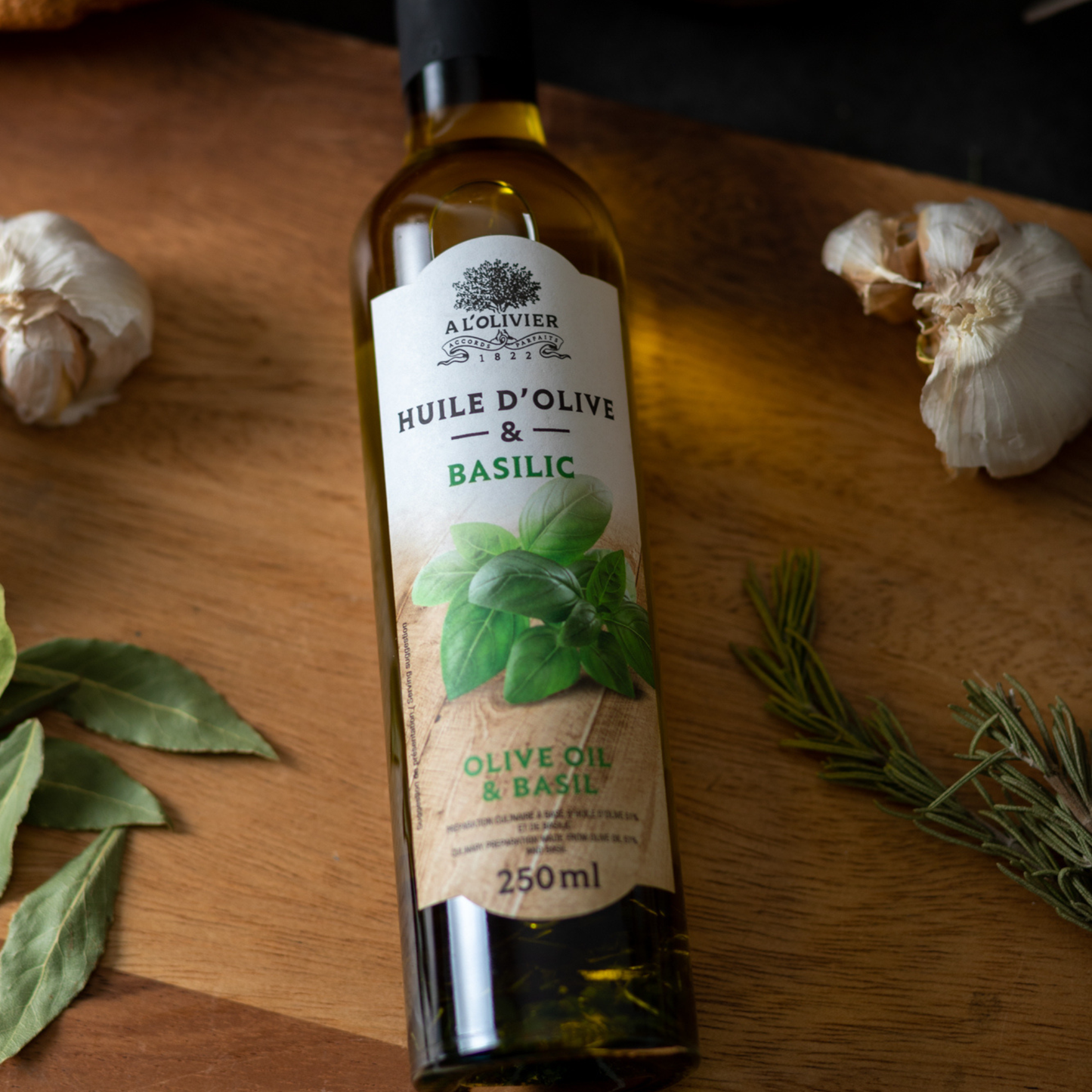 Aceite de Oliva & Albahaca 250 ml Al Olivier