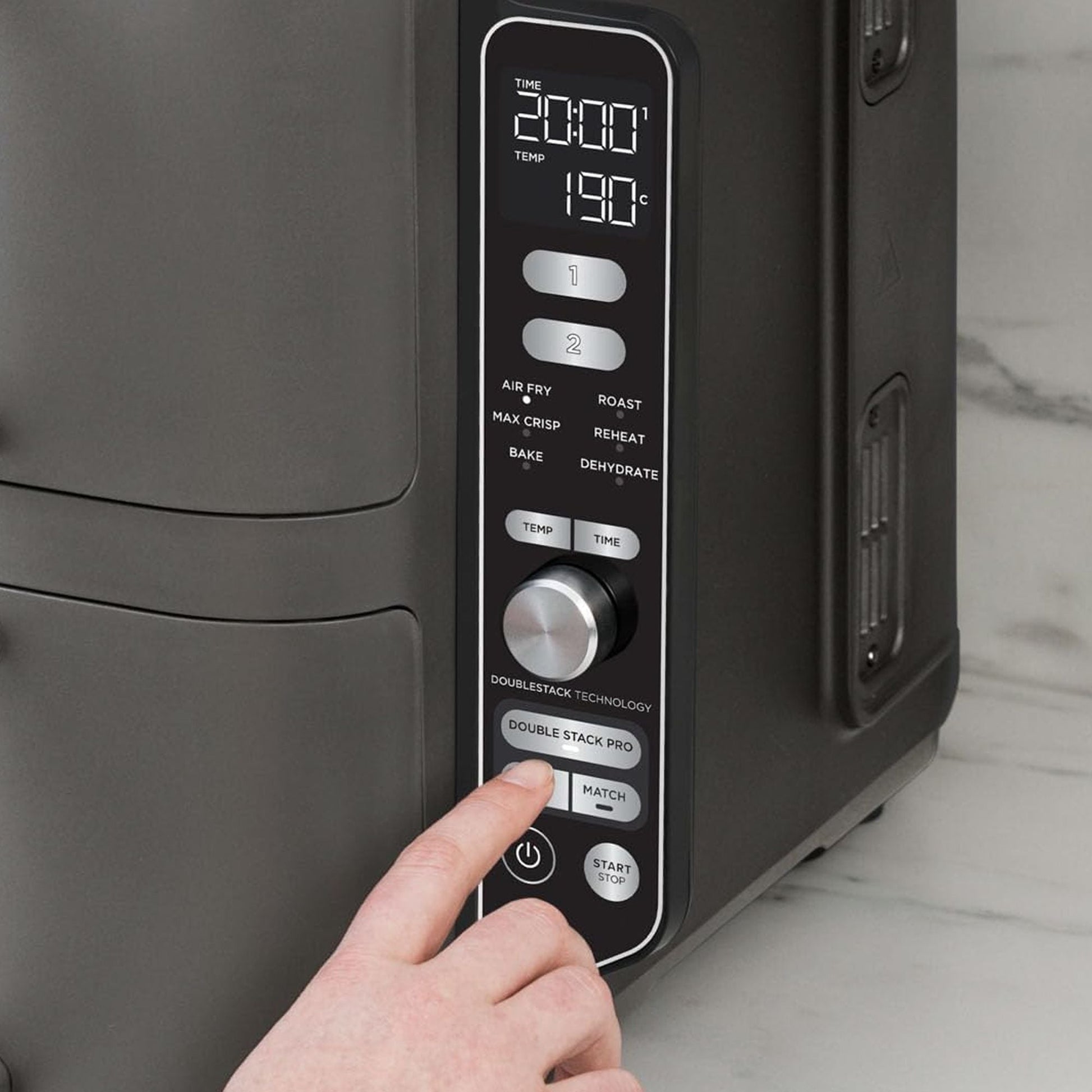 Freidora de Aire Ninja Doublestack XL 9.5 litros4#Negro