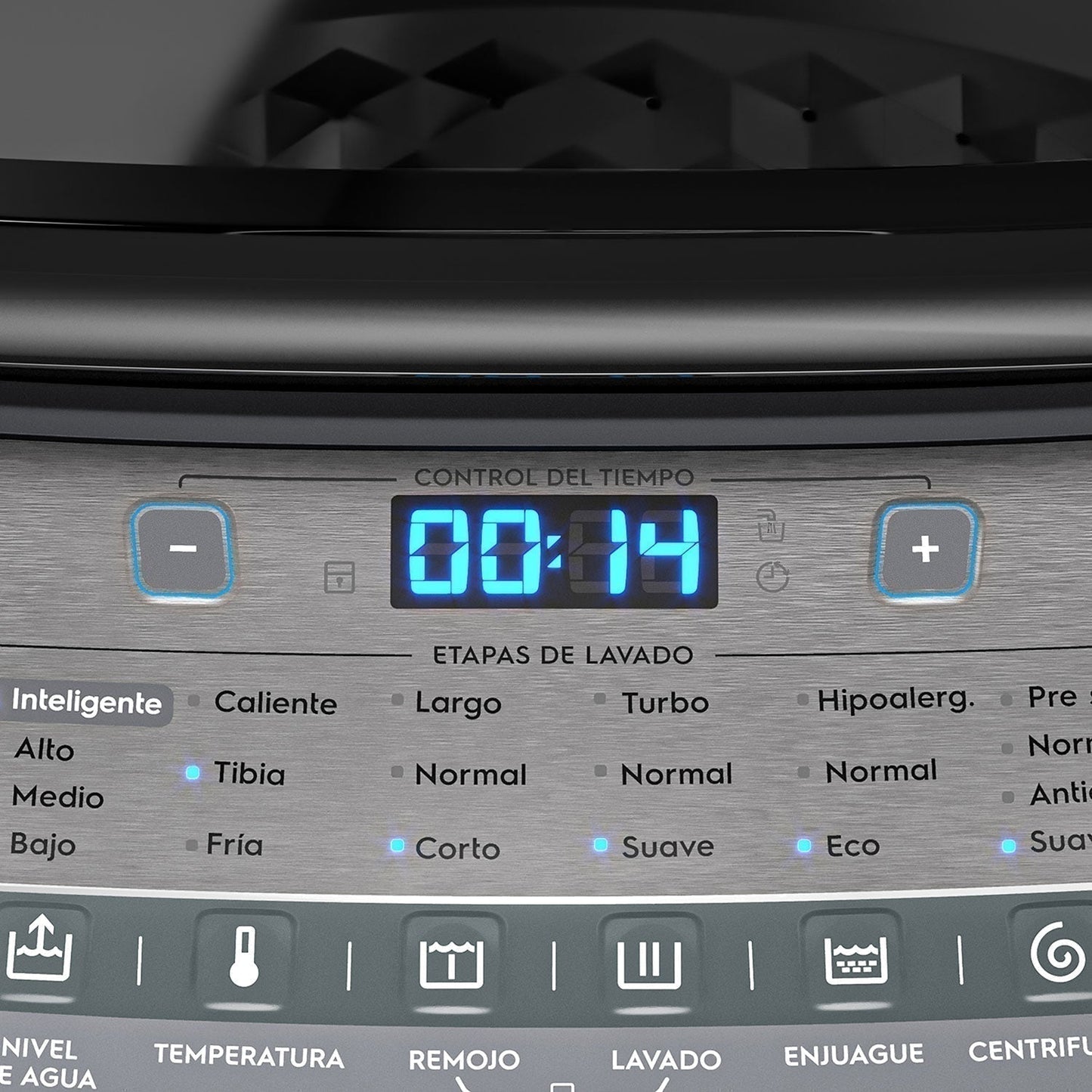 Lavadora Automática 20Kg Carga Superior Control Tiempo Premium Care 20SZ Fensa7#Gris