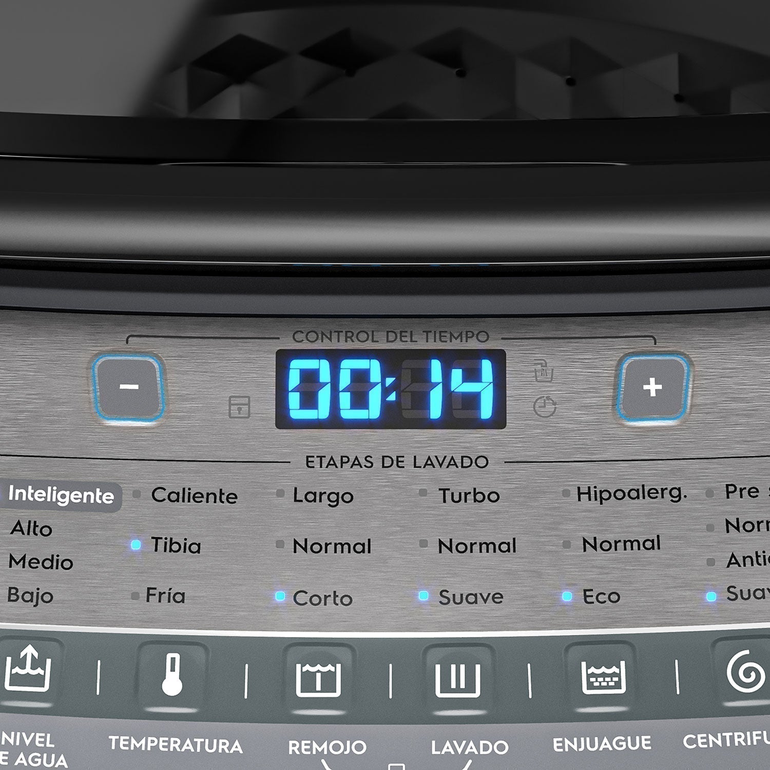 Lavadora Automática 20Kg Carga Superior Control Tiempo Premium Care 20SZ Fensa7#Gris