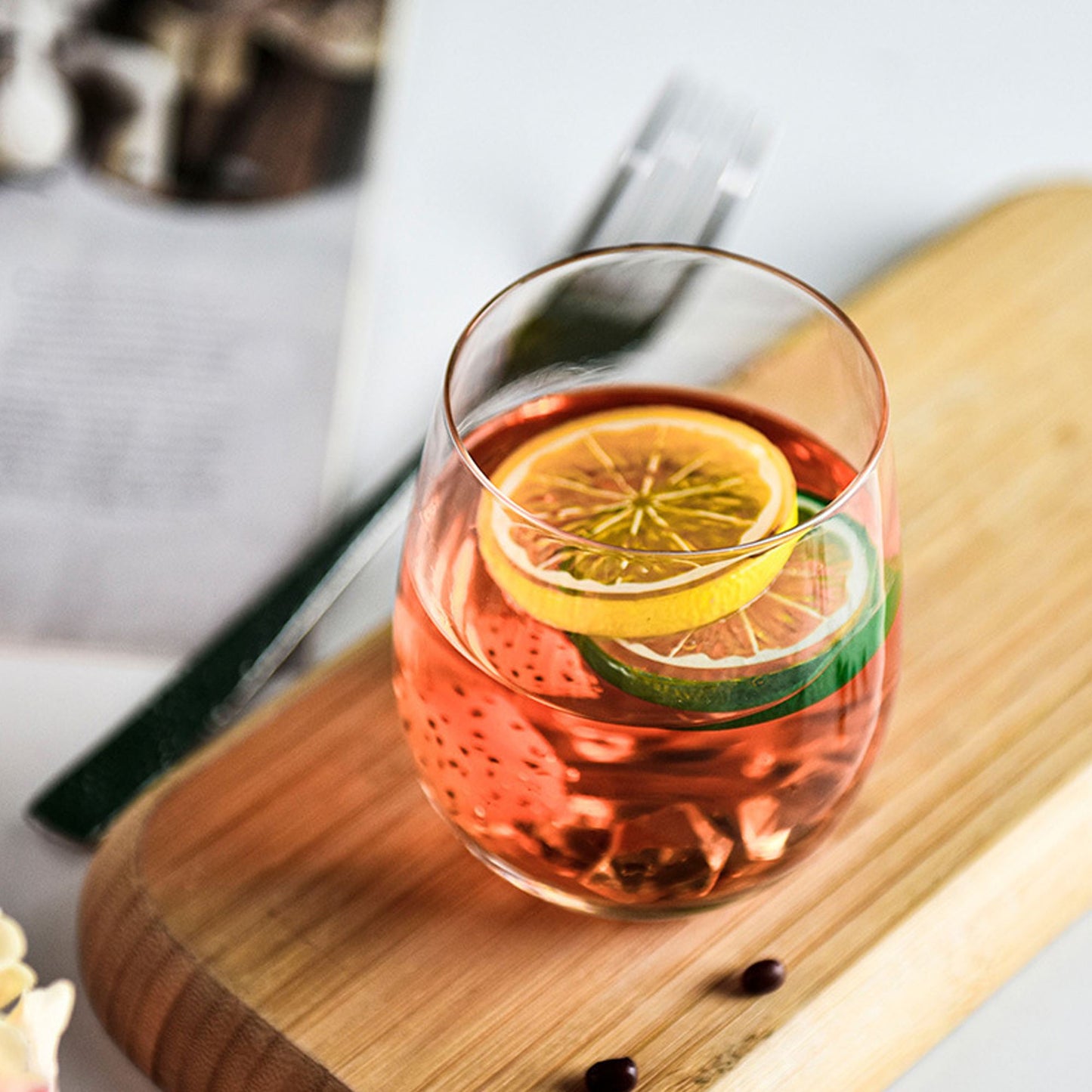 Set 6 Vasos Redondos Virginia 340 ml Simplit6#Transparente