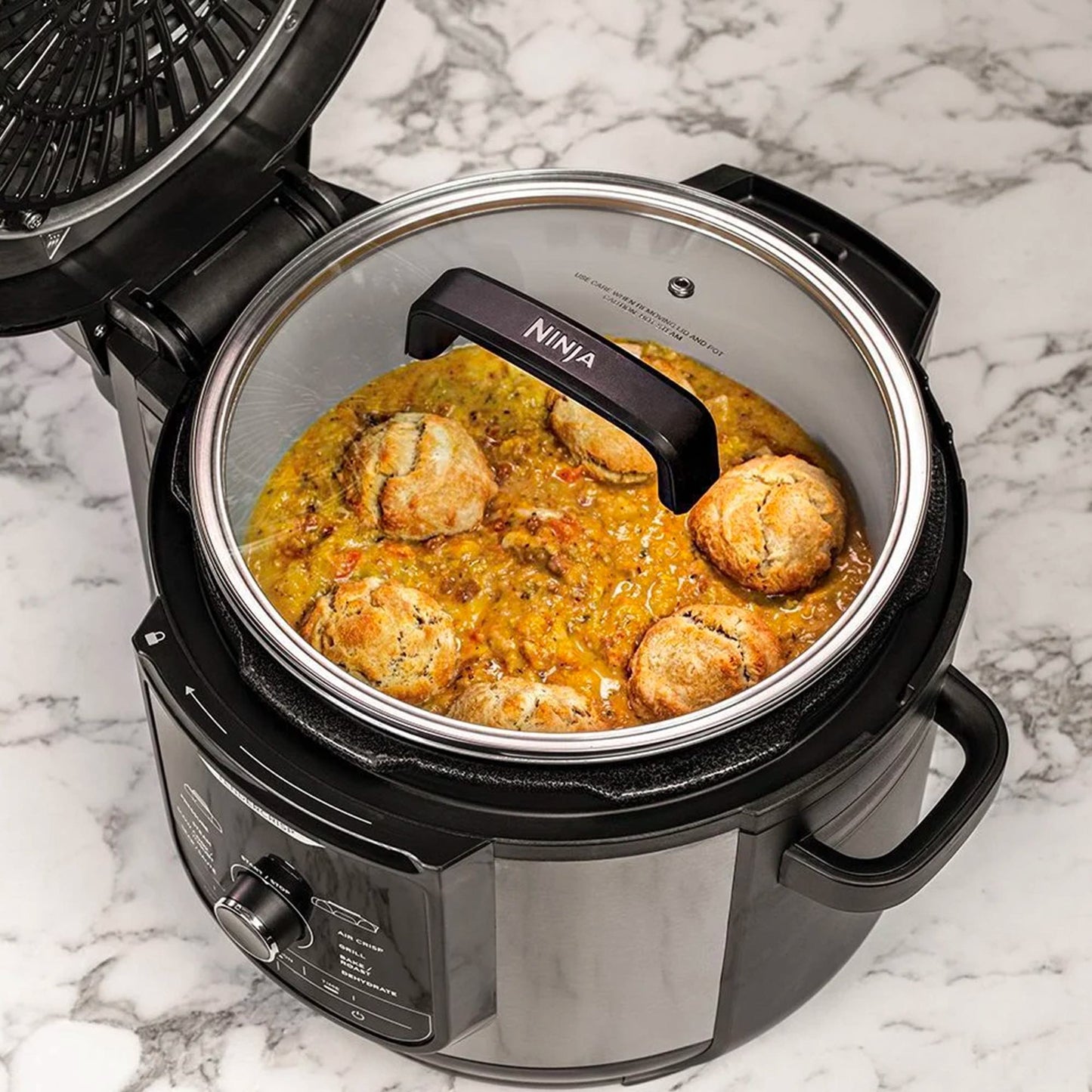Olla Multifuncional Con Freidora De Aire 7 En 1 Ninja2#Gris