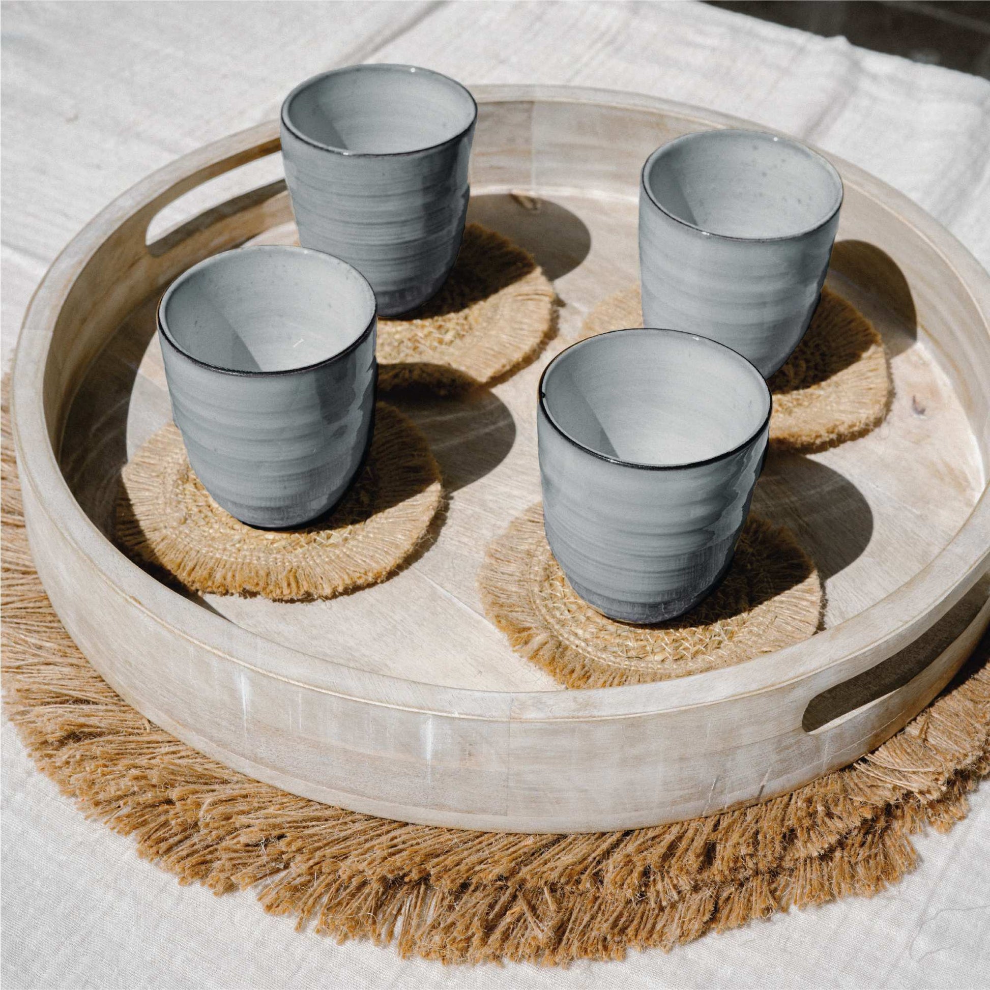 Set 4 Vasos Cerámica 270ml Amalfi Simplit1#Sin color