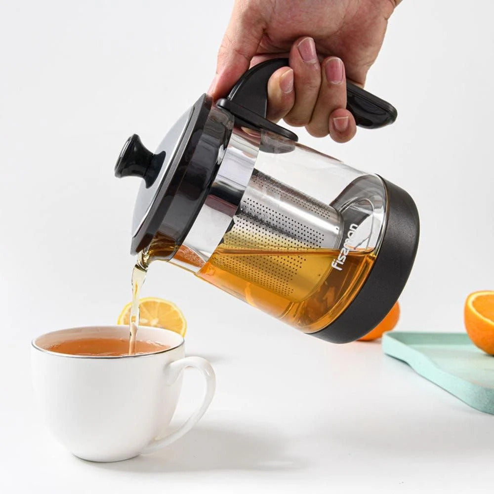 Tetera De Vidrio Con Infusor 750 ml Fissman1#Negro
