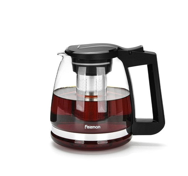 Tetera De Vidrio Con Infusor 1.6 Lts Fissman4#Sin color