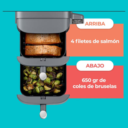 Freidora de Aire Ninja Doublestack XL 9.5 litros6#Negro