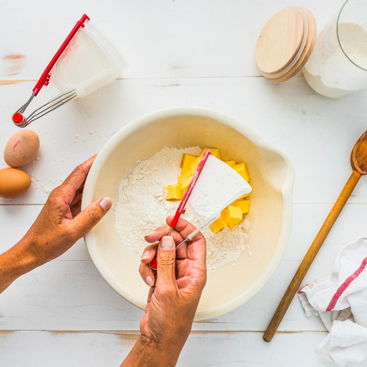 Cucharas Medidoras Levups Dreamfarm5#rojo