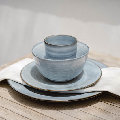 Juego Loza Cerámica 16 pcs Amalfi 4 personas Simplit1#Azul