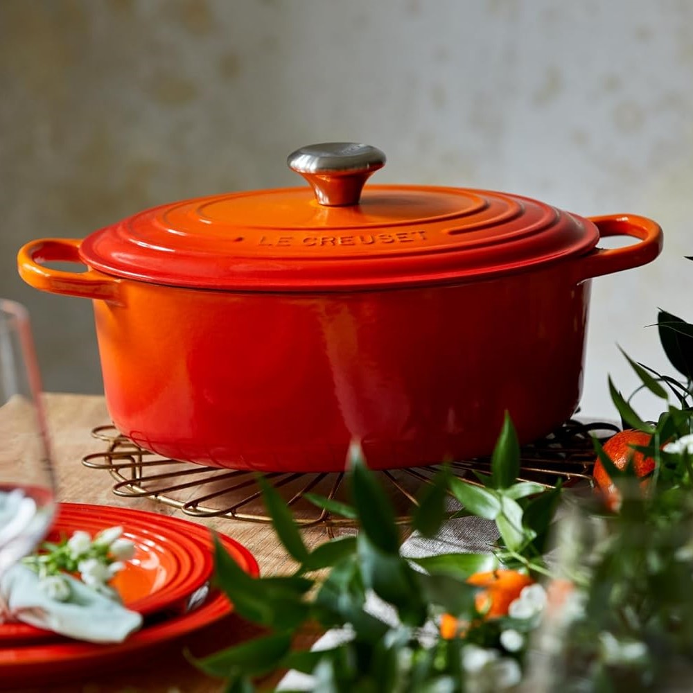 Cocotte Ovalada Volcánico 31 Cm Le Creuset6#Naranjo