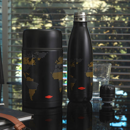Set Maps Termo Comida + Botella Térmica Oroley1#Negro