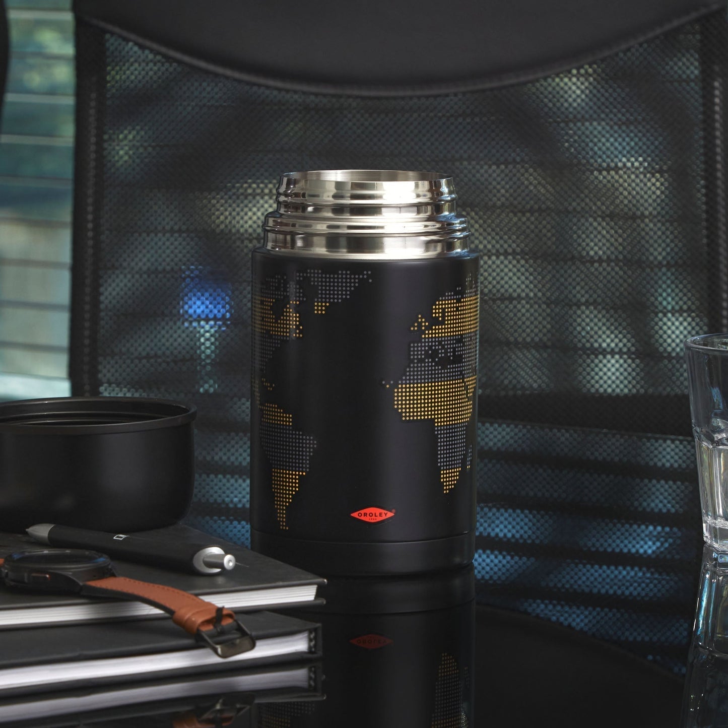 Set Maps Termo Comida + Botella Térmica Oroley6#Negro