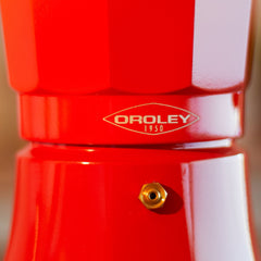 Cafetera Oroley inducción Petra 6 tazas rojo