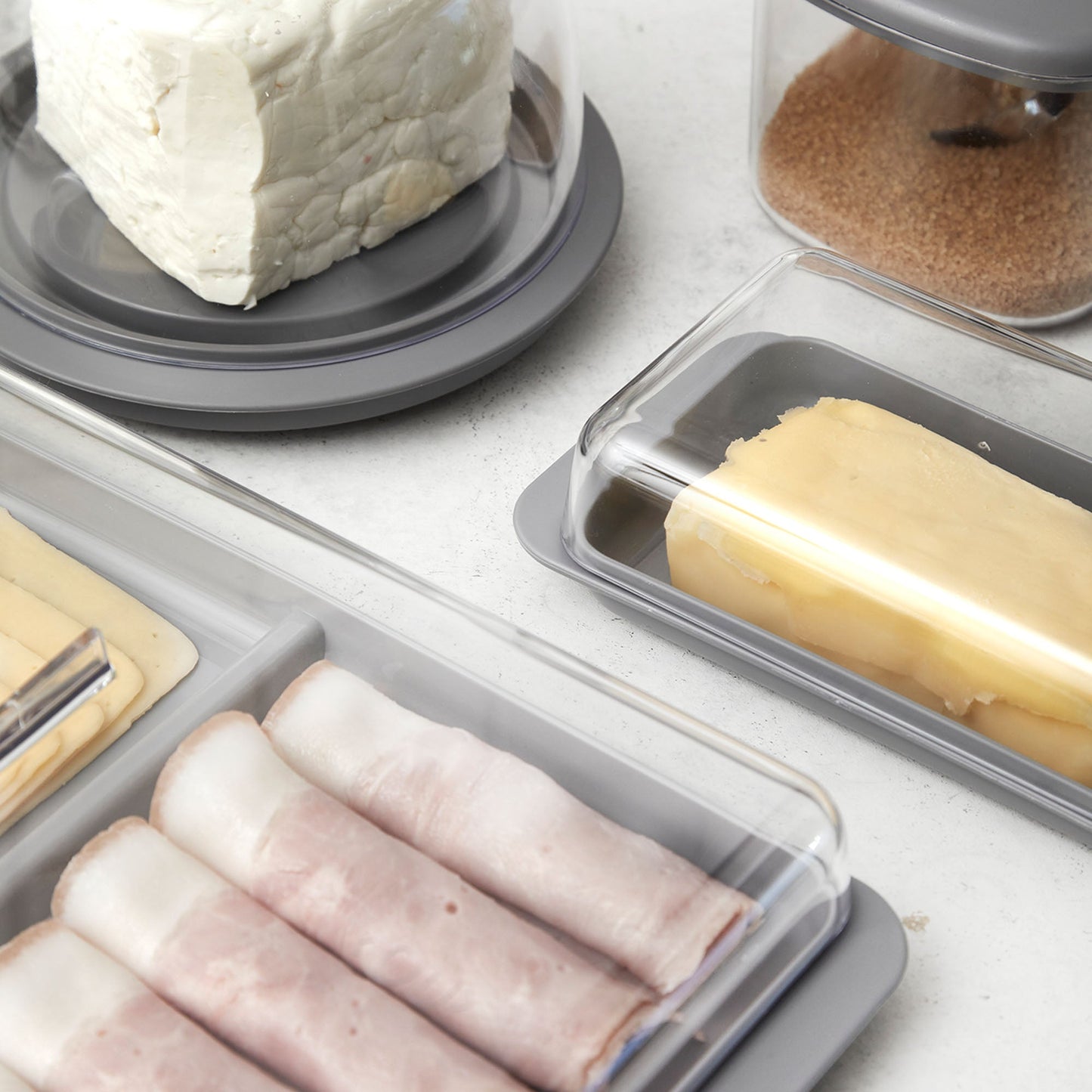 Conjunto Mesa Desayuno Break Ou7#Gris