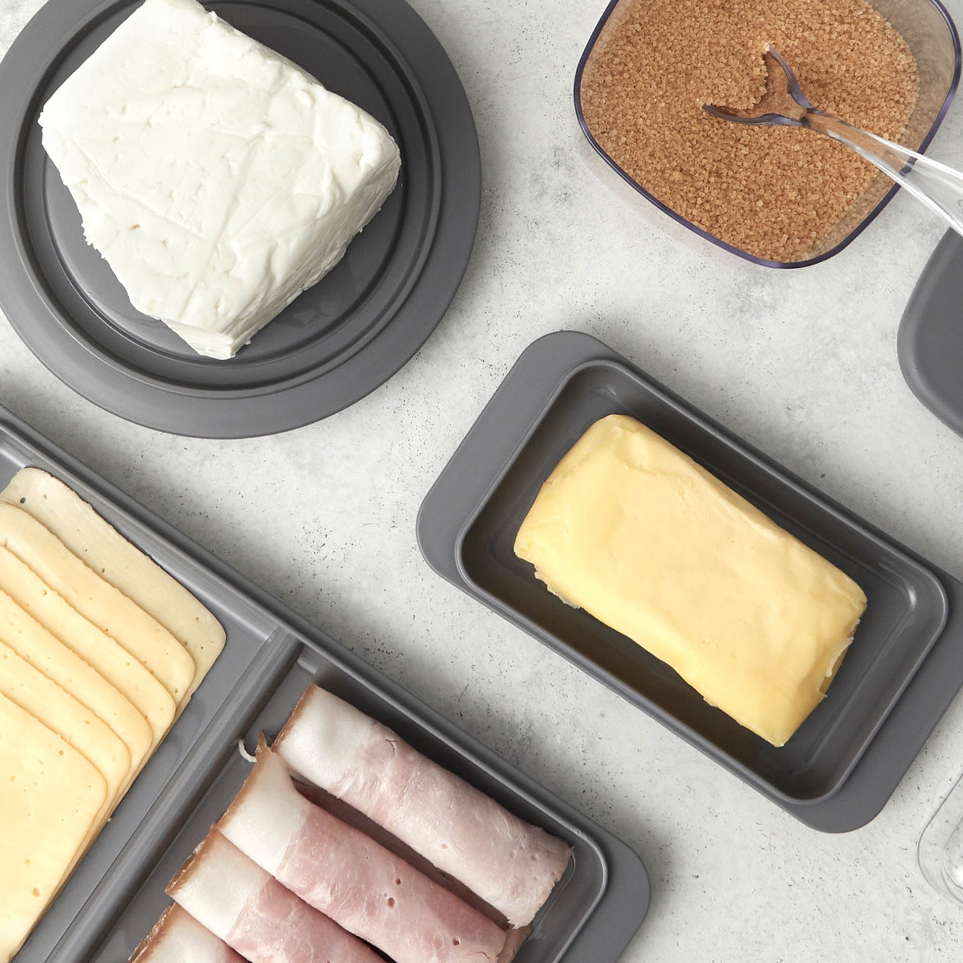 Conjunto Mesa Desayuno Break Ou2#Gris