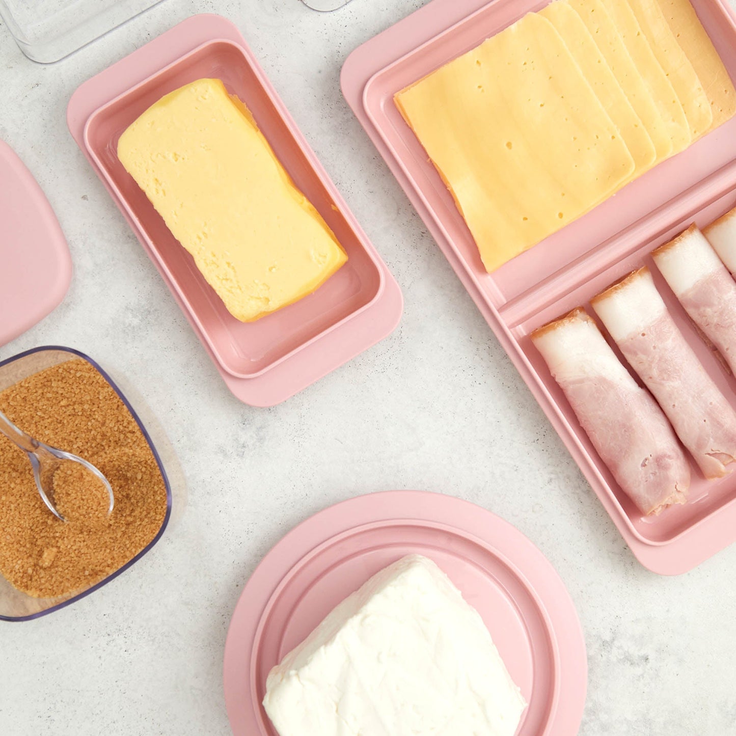 Conjunto Mesa Desayuno Break Ou1#Rosado