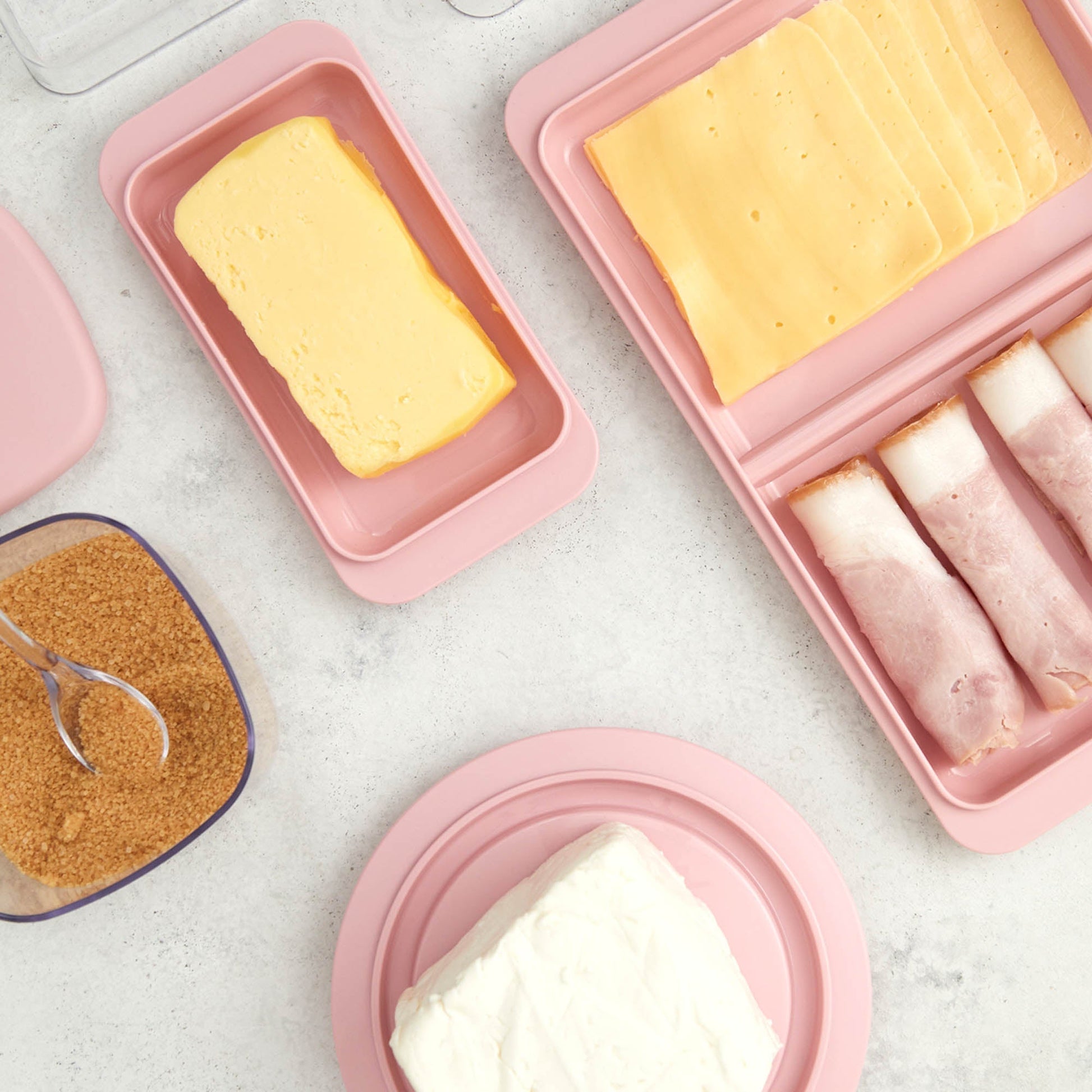 Conjunto Mesa Desayuno Break Ou1#Rosado