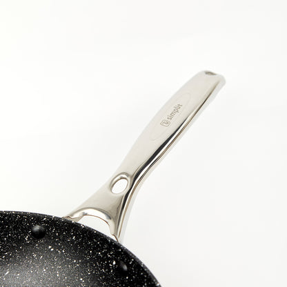 Set 2 Sartenes Cobre Antiadherente 28 cm Tapa + 24 cm Simplit8#Cobre