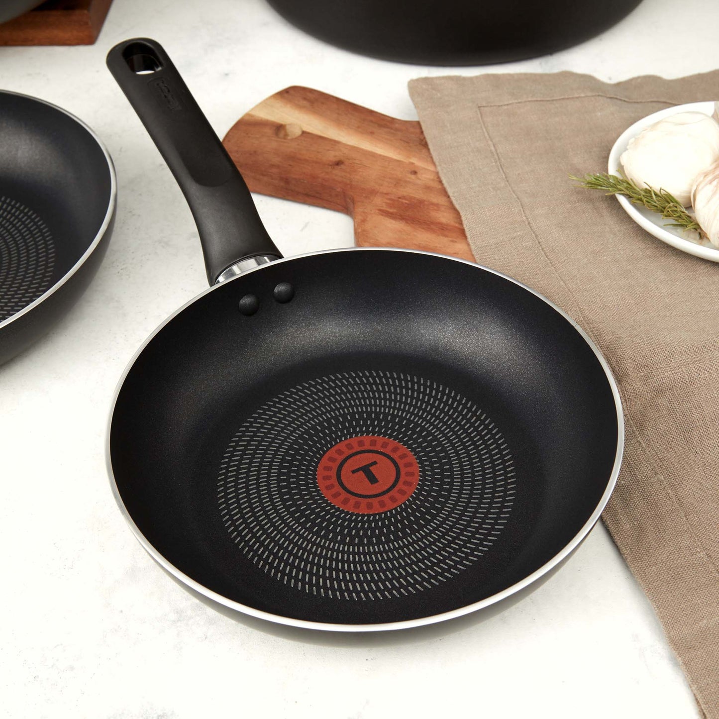 Batería de Cocina Antiadherente Supercook 12 PCS Tefal2#Negro