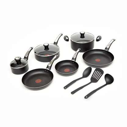 Batería de Cocina Antiadherente Platinum Negro 12 PCS Tefal8#Negro