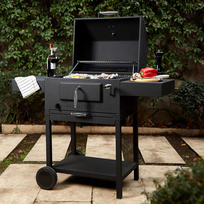 Parrilla Tennessee Carbón con Termómetro BBQ Grill1#Negro