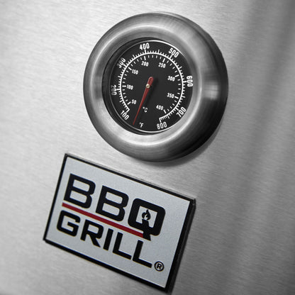 Parrilla Kansas Empotrada + Rostizador + Spiedo BBQ401E BBQ Grill9#Acero